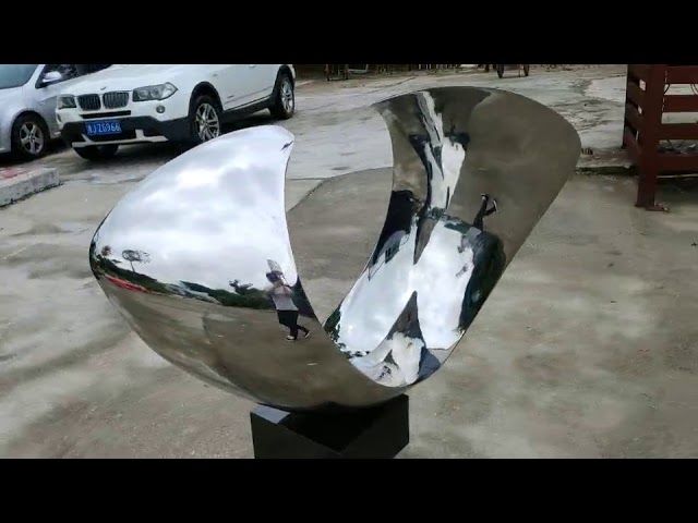 Изготовленная на заказ скульптура шарика одуванчика нержавеющей стали современного искусства размера