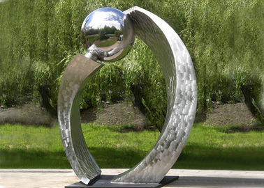 Китай Отполированная серебром современная нержавеющая сталь скульптуры сада для украшения города поставщик