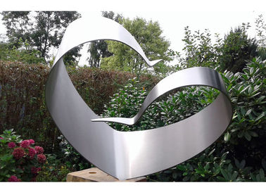 Китай Скульптура нержавеющей стали простого дизайна на открытом воздухе, почищенные щеткой скульптуры современного металла на открытом воздухе поставщик