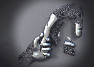 Китай Финиш Матт скульптуры стены металла нержавеющей стали 3Д дизайна рук любов поставщик
