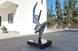 2M Modern Stainless Steel Mirror Polished Garden Sculpture