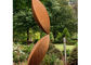 Rusty Corten Steel Metal Cactus Sculpture For Garden