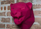 Розовая покрашенная высота скульптуры 50cm леопарда нержавеющей стали поставщик