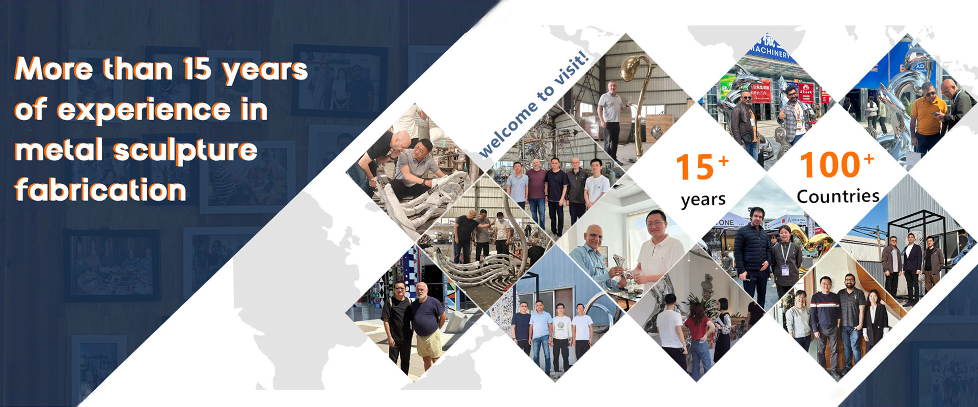 Качество На открытом воздухе скульптура металла фабрика