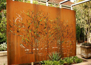 Китай Подгонянная скульптура искусства стены дерева металла Кортен стальная для украшения сада поставщик
