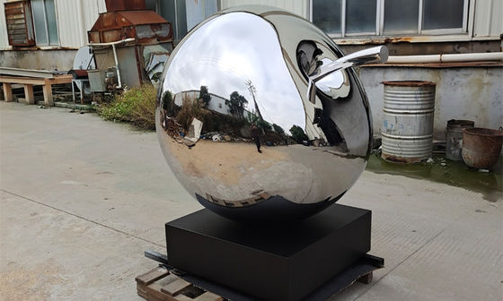 Хорошая цена. Металл отполировал украшение скульптуры Яблока плода нержавеющей стали на открытом воздухе онлайн
