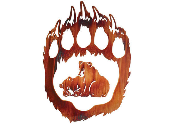 Хорошая цена. Шаловливое искусство стены металла Кубс медведя 2 уникальное, скульптура оформления стены металла онлайн