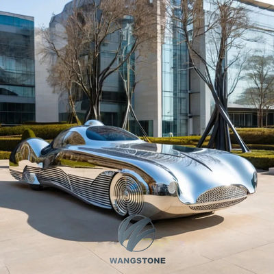 Хорошая цена. Многочисленные отделки доступны Скульптура автомобиля из нержавеющей стали для городского ландшафта онлайн