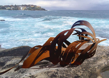 Хорошая цена. Скульптура Кортен большого ржавого сада стальная, на открытом воздухе украшение конспекта скульптуры металла онлайн