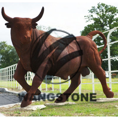 Хорошая цена. Рыжая современная наружная отделка Кортен стальной скульптуры животных онлайн