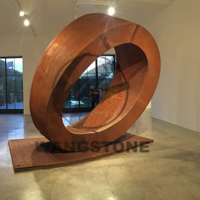 Хорошая цена. Скульптура из ржавой кортенной стали Фонтан с водой для наружного украшения онлайн