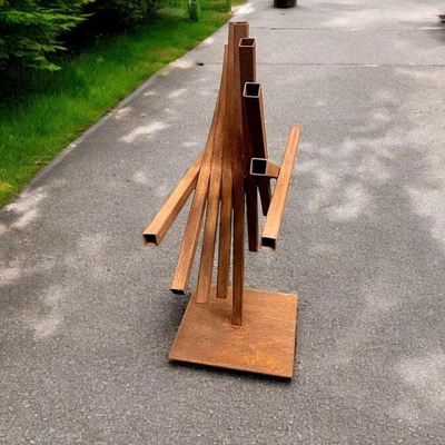 Хорошая цена. Аннотация Металлические украшения для садов на открытом воздухе Скульптура из стали Кортен Металлическая фабрика онлайн