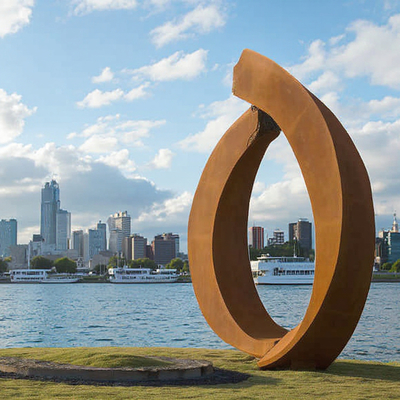 Хорошая цена. Индивидуальное декоративное металлическое искусство из ржавчины, современная садовая скульптура из кортеновской стали от профессиональной фабрики скульптур онлайн