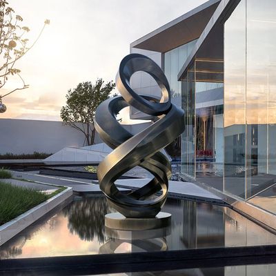 Хорошая цена. SERENITY Mirror | Contemporary Abstract Stainless Steel Sculpture for Outdoor Garden онлайн