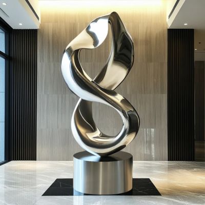 Хорошая цена. Contemporary Indoor/Outdoor Decoration Stainless Steel Infinity Loop Sculpture онлайн