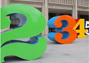 Хорошая цена. Покрашенная скульптура номера нержавеющей стали для публики, скульптур сада металла онлайн