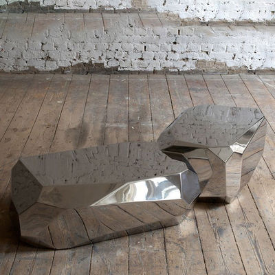 Хорошая цена. Супер домашним отполированная оформлением нержавеющая сталь скульптуры Суда как идеальный ландшафт онлайн