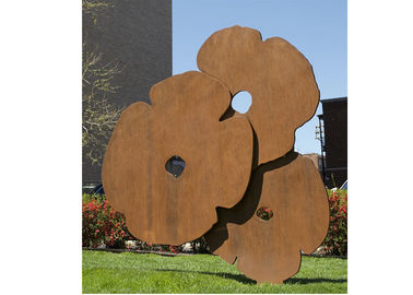 Хорошая цена. Скульптура цветка использования сада заварки, розовая форма таможни скульптуры онлайн