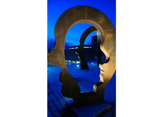 Хорошая цена. Большая скульптура искусства стороны сада металла Corten стальная для на открытом воздухе онлайн