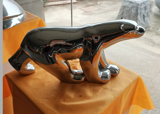 Хорошая цена. Декоративная отполированная скульптура медведя нержавеющей стали онлайн