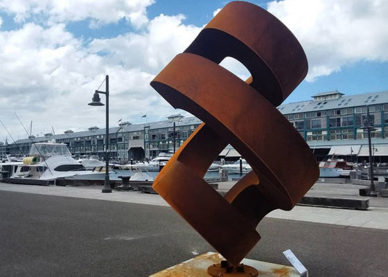 Хорошая цена. Скульптура Corten большого ржавого конспекта стальная для сада онлайн