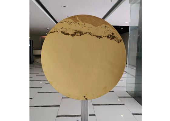 Хорошая цена. Скульптура зеркала нержавеющей стали стены декоративная золотая онлайн