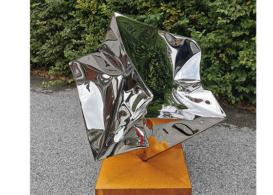 Хорошая цена. Отполированная зеркалом поддержка OEM ODM скульптуры куба нержавеющей стали онлайн