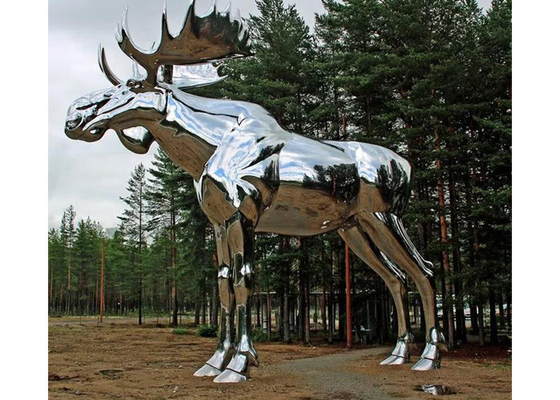 Хорошая цена. Скульптура 150км нержавеющей стали лошади зеркала украшения площади или сада большая онлайн