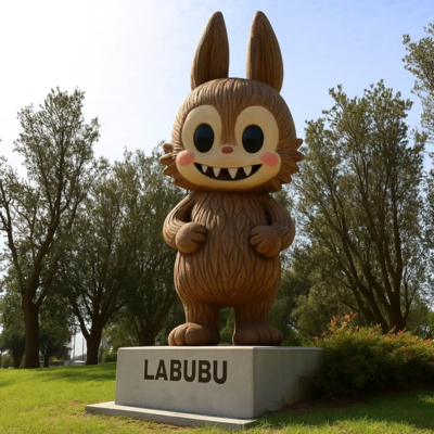 Хорошая цена. Garden Decoration Toy Art Fiberglass Labubu Sculpture онлайн