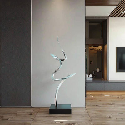 Хорошая цена. Mirror Polished Modern Abstract Metal Art Sculpture Elegant Luxury Decor for Interior Spaces онлайн