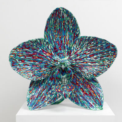 3D наружная нержавеющая сталь народное искусство цветочная живопись скульптура