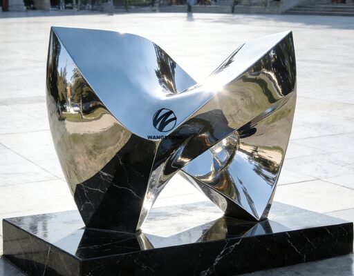 Хорошая цена. Современная абстрактная декоративная скульптура из нержавеющей стали на заказ онлайн