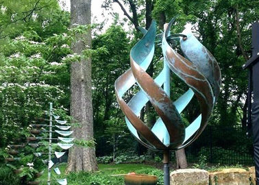 Хорошая цена. Стабильность корозии нержавеющей стали скульптуры декоративного ветра металла сада кинетическая онлайн