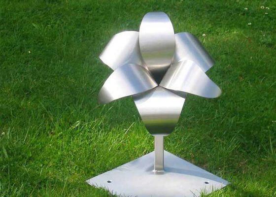 Хорошая цена. Sandblasting скульптура цветка металла нержавеющей стали для сада онлайн
