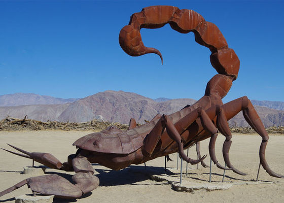 Хорошая цена. Скульптура скорпиона Corten на открытом воздухе ландшафта стальная колоссальная онлайн