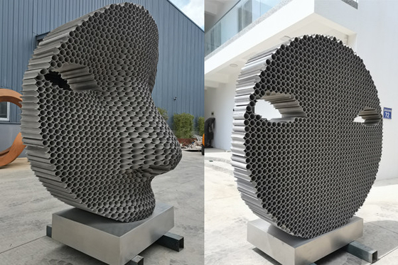 Хорошая цена. Максимум скульптуры 200cm стороны современной нержавеющей стали финиша Matt абстрактный онлайн