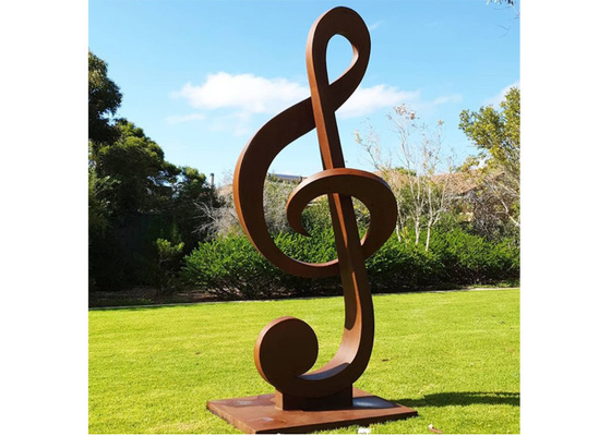 Хорошая цена. Примечания музыки Corten изготовленного на заказ размера ржавые стальные ваяют для сада онлайн