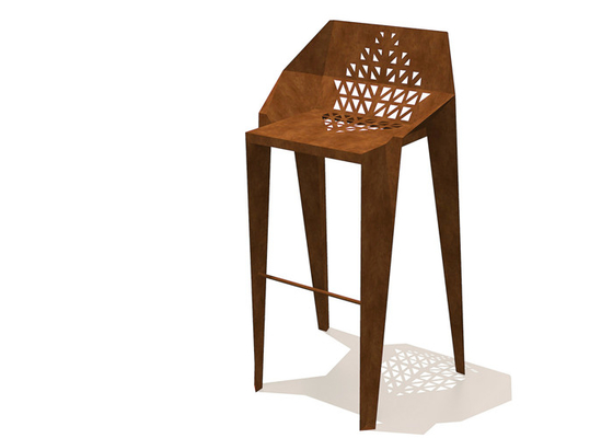 на открытом воздухе Corten высоты 120cm стальной/крытый декоративный стул